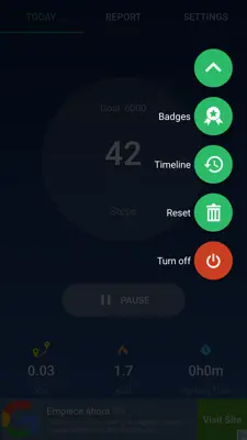 Pedometer Step Counter android App screenshot 0