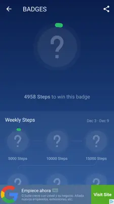 Pedometer Step Counter android App screenshot 1