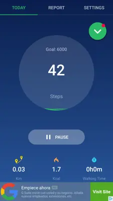 Pedometer Step Counter android App screenshot 2