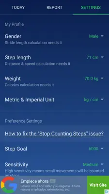 Pedometer Step Counter android App screenshot 4